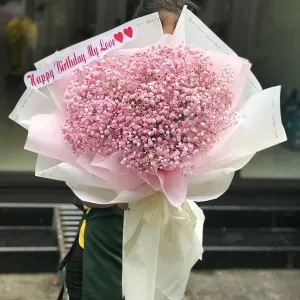 Bó Hoa Baby Hồng Giá Rẻ [Hoa Nhập Khẩu Hà Lan]