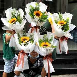 Bó Hoa Hướng Dương 1 Bông Đẹp Mà Rẻ
