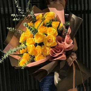 Bó Hoa Hồng Đẹp Giá Rẻ [Hoa Hồng Vàng]