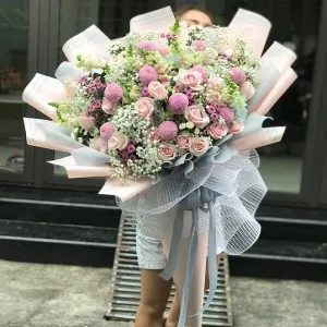 Bó Hoa To Đẹp Khổng Lồ Ấn Tượng Độc Đáo