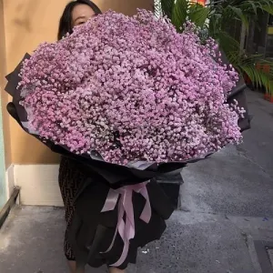 Bó Hoa Baby Hồng Khổng Lồ Tặng Khai Trương-Sinh Nhật