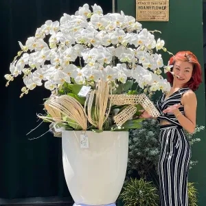 Đặt Hoa Lan Mừng Khai Trương Hồng Phát Giúp Mua May Bán Đắt