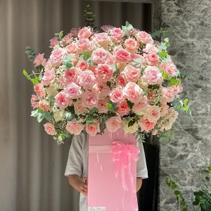 Hoa Hồng Tặng Người Yêu Siêu Lãng Mạn Với Pink Ohara