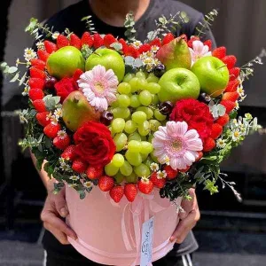 Giỏ Trái Cây Và Hoa Tươi Làm Quà Tặng Sinh Nhật, Khai Trương
