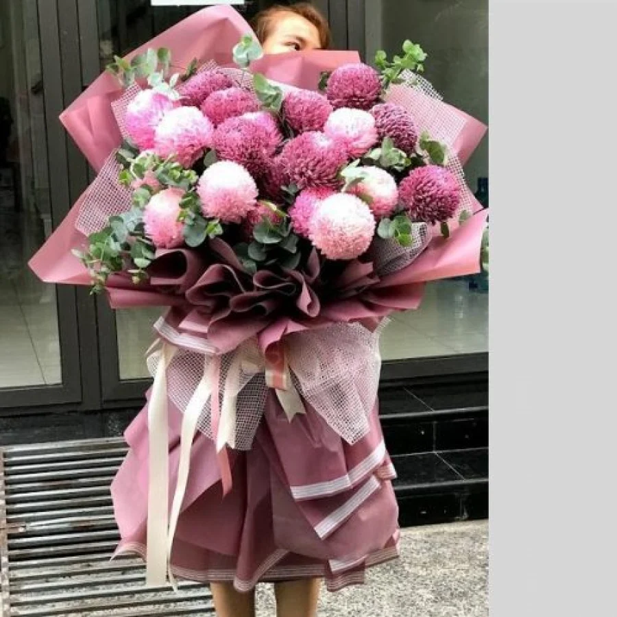 Cúc Mẫu Đơn Siêu To Khổng Lồ Đẹp Nhất Mẫu Bó Mới Lạ
