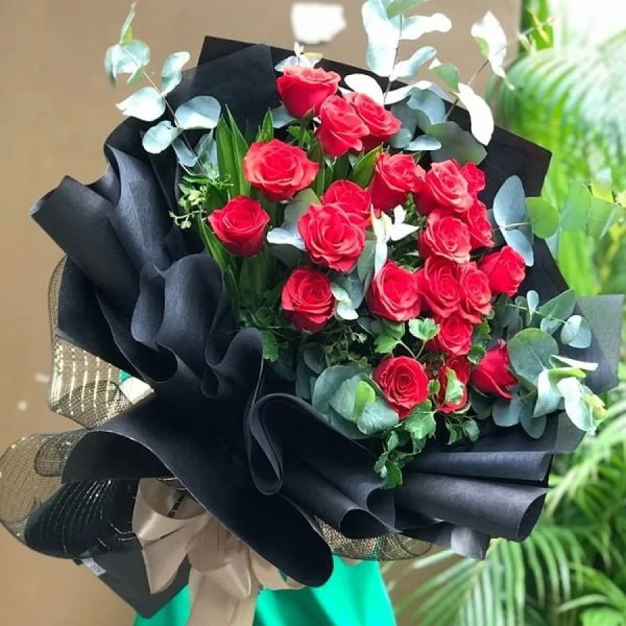 Hoa Hồng Màu Đỏ Bó Đẹp [Hoa Bó Dài]